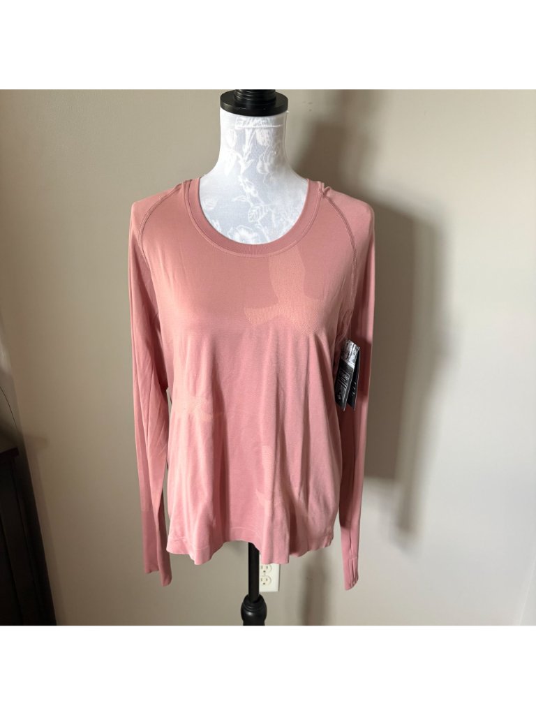 Oiselle Altitude Pink Base Layer Long Sleeve Womens Size Xlarge Nwt — image 2 of 5